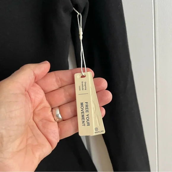 OGL Mandarin Collar Asymmetric Frog Button Brami Top Sz M - Picture 2 of 7